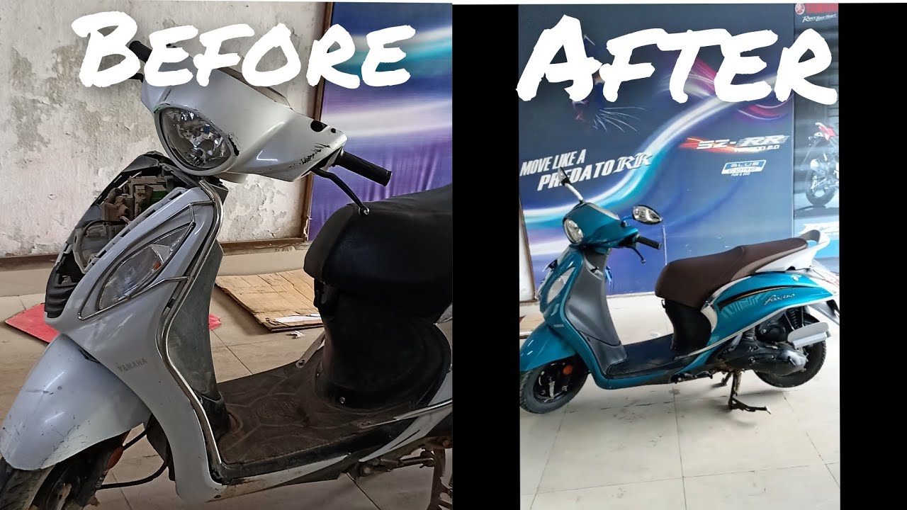 YAMAHA Fascino Remodeling l Total body parts changing l colour changing l YS SOLUTIONS l