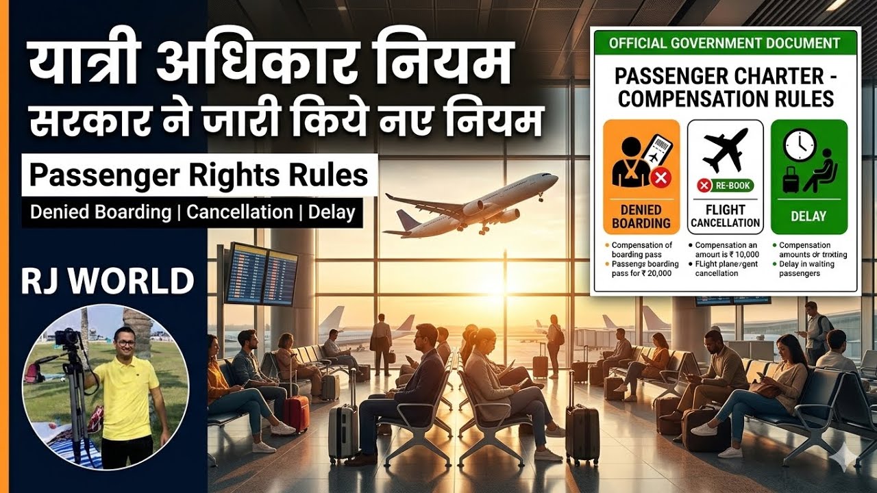आज जानिए DGCA Passenger Rights: Flight Cancel | Delay और Cancellation Compensation 