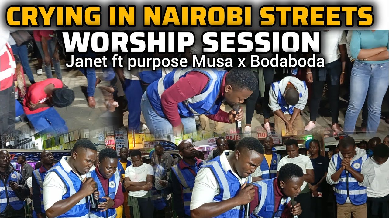 ON OUR KNEES IN STREET WORSHIP | Mwalimu WANGU ni wewe,Ekuweme ,Jambo ni lile Kuomba ft Janet okeyo