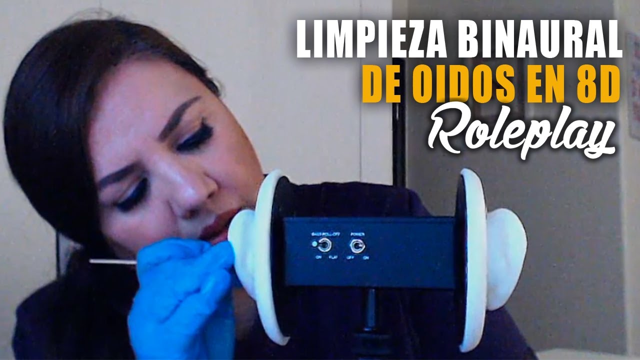 Roleplay Limpieza de Binaural 8D de Oidos / ASMR Español / Murmullo Latino
