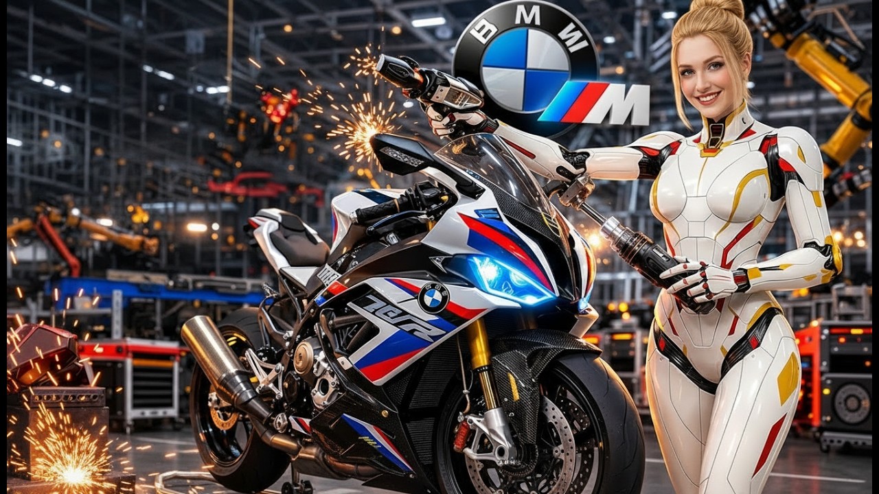 Future Factory Humanoid Robot Creates a BMW Superbike