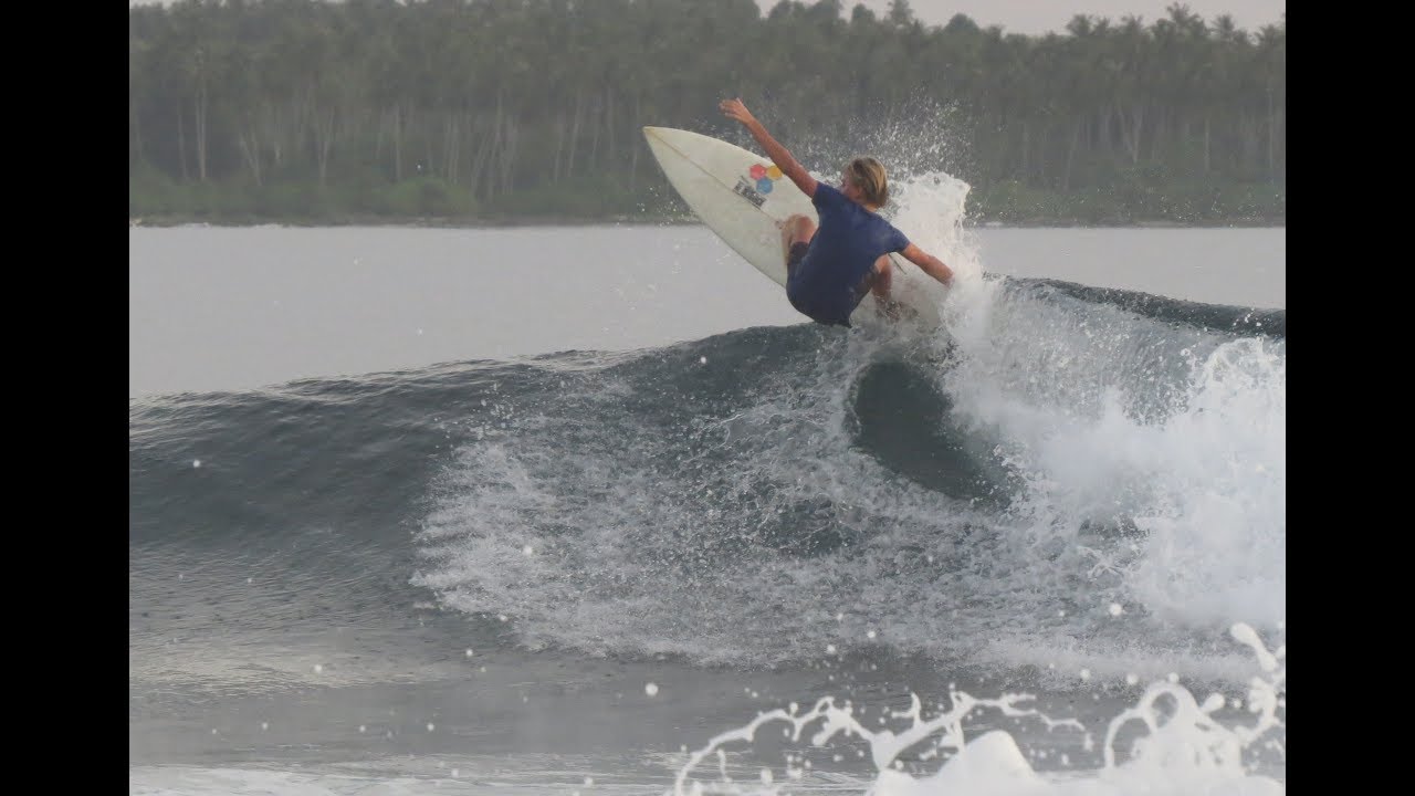 Surfing in Simeulue, North Sumatra, Indonesia 2017