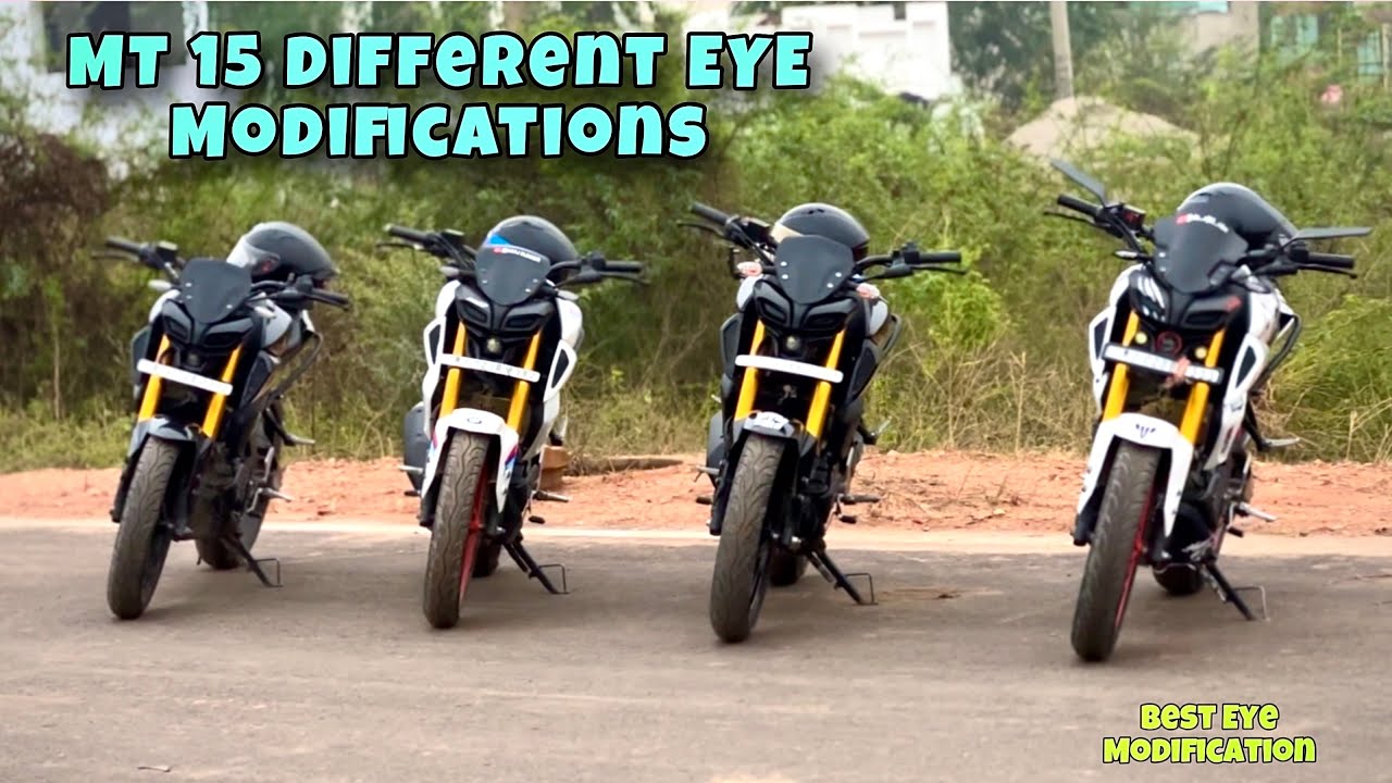 MT 15 Best Eye Modification🥰 || Different Eyee for MT 15 😍|| #mt15 #yamahamt15modified #modification