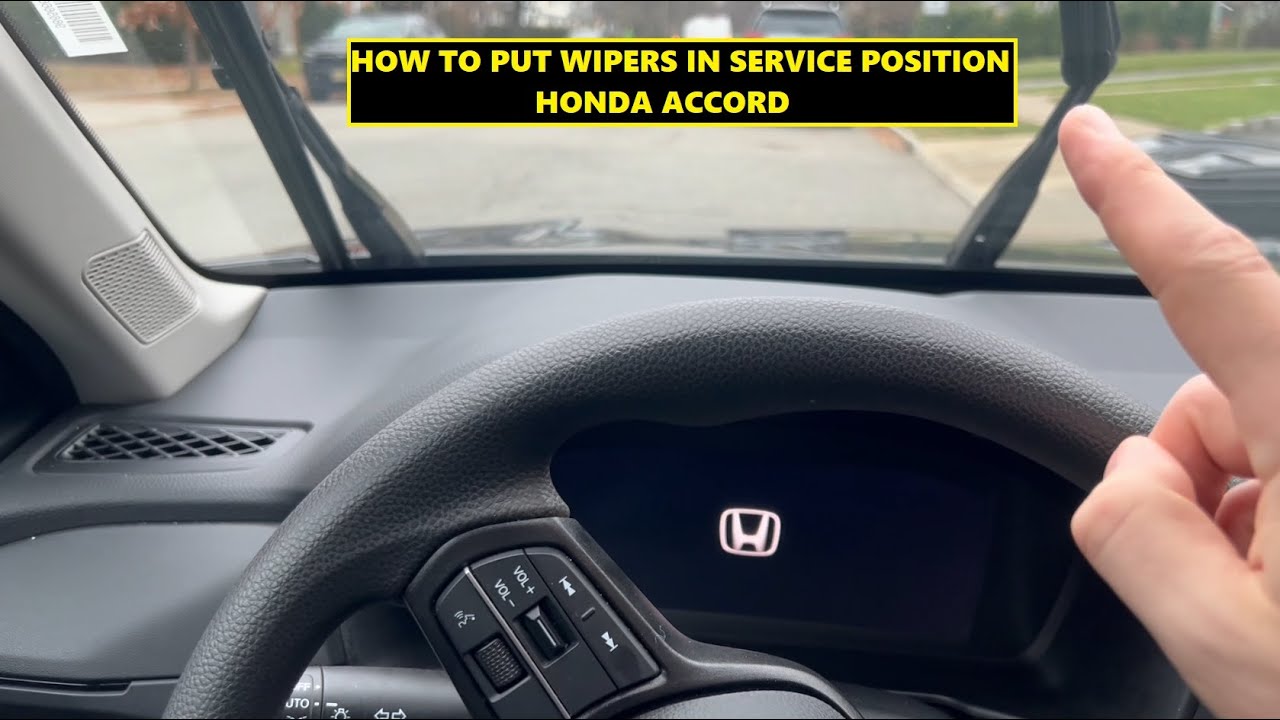 How To Put Honda Wipers in Service Mode