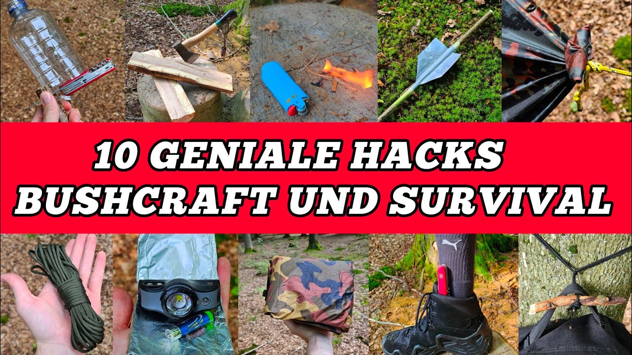 10 Bushcraft und Survival Hacks | Deutsch | OUTDOOR TIPPS UND TRICKS