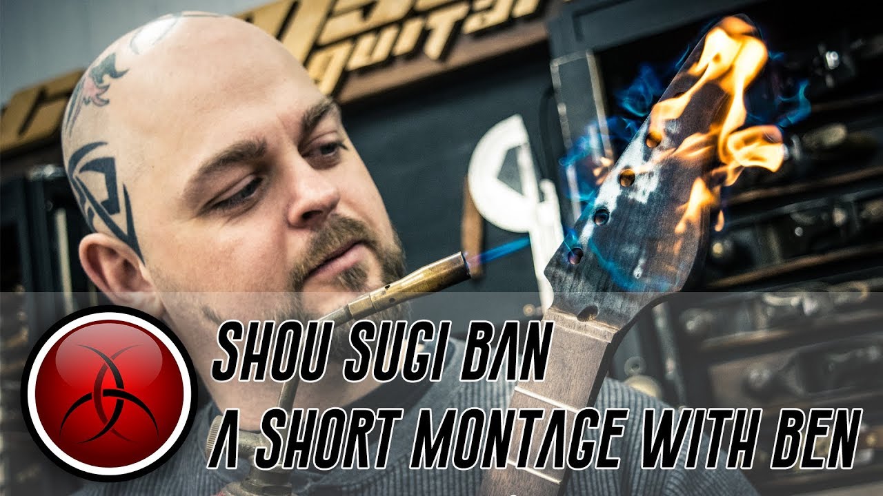 Shou Sugi Ban Guitar Making with Ben at Crimson Guitars UK