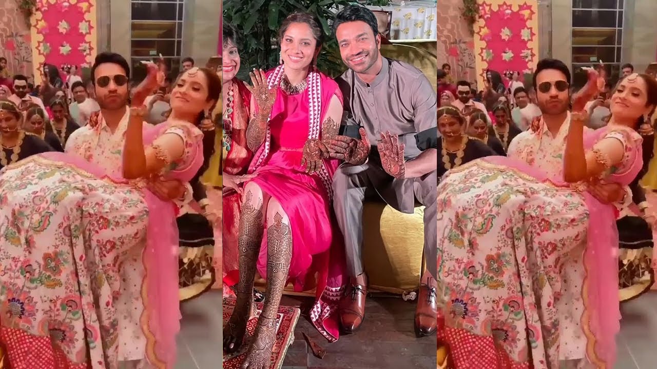 Ankita Lokhande's Grand Haldi Ceremony with Vicky Jain,Inside Video of Ankita Lokhande's Mehendi