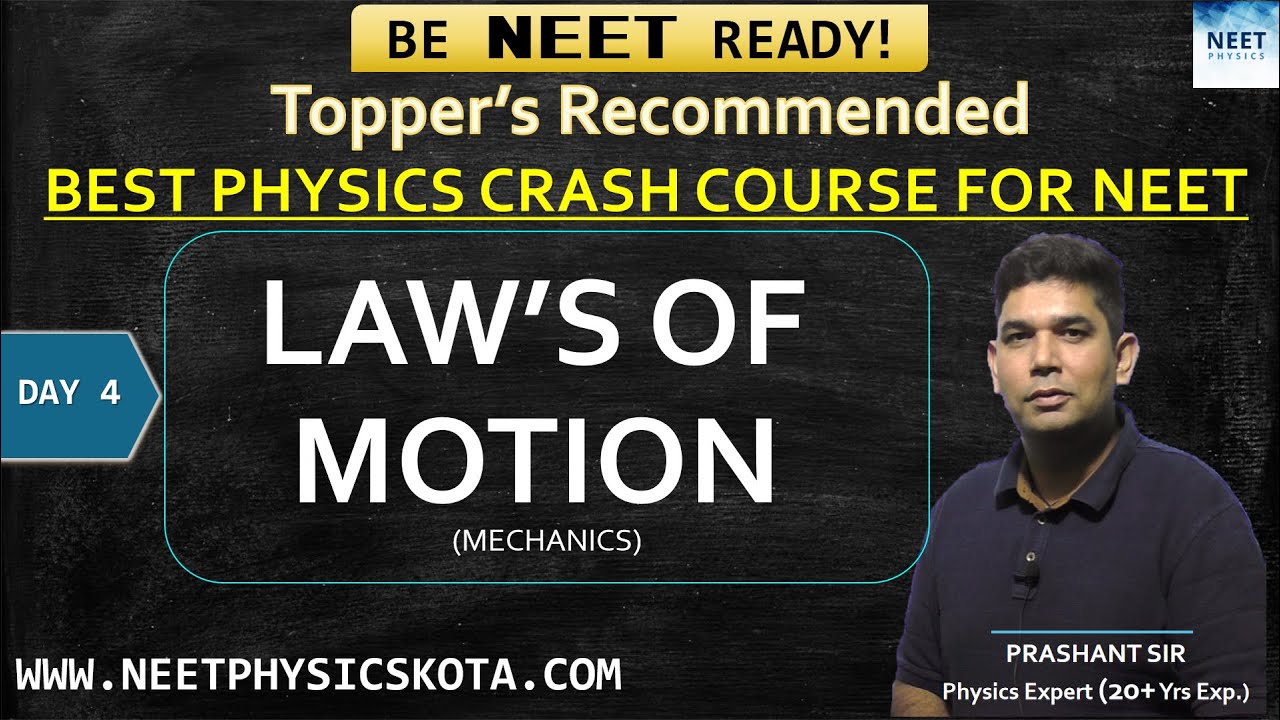 NEWTON'S LAWS OF MOTION - Mechanics L-3 | NEET Physics Crash Course | NCERT Physics Class 11
