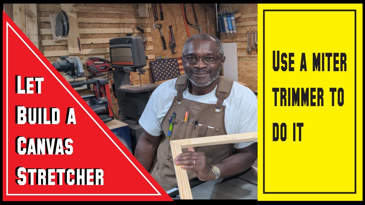 How to build a stretcher for a canvas.
