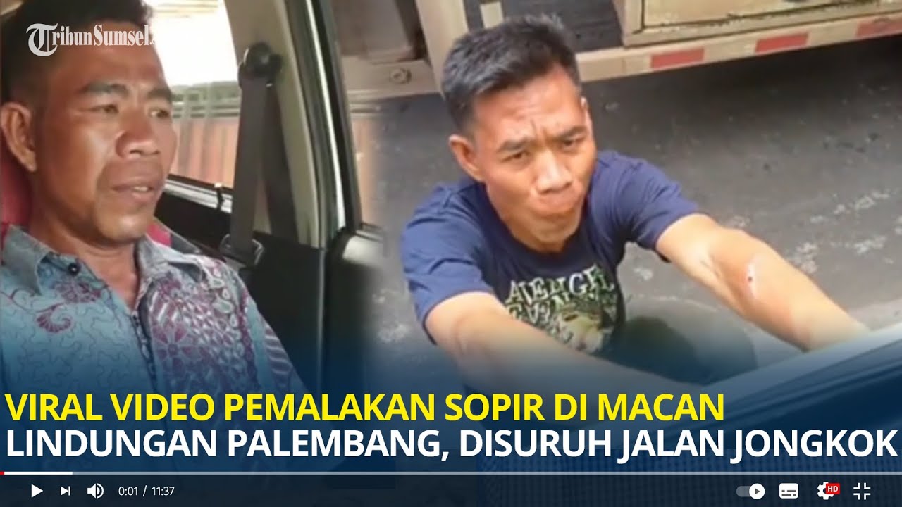 Viral Video Pemalakan Sopir di Macan Lindungan Palembang, Disuruh Jalan Jongkok Masuk Kantor Polisi