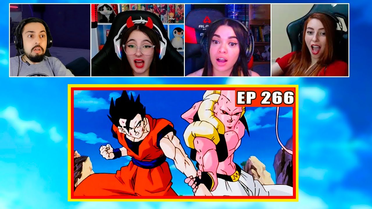 Gohan vs Majin boo | 4 Pessoas Reagindo | Dragon Ball Z - EP 266