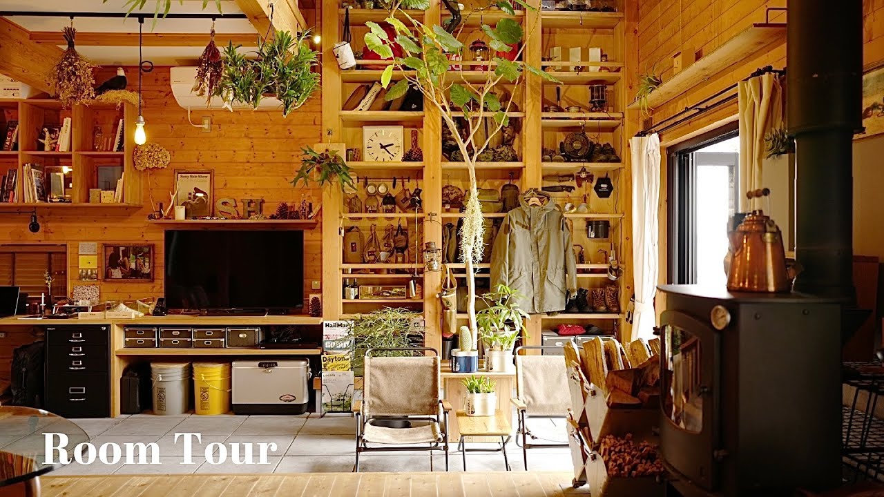 SUB[Room tour] A wooden house where you can camp in the garden