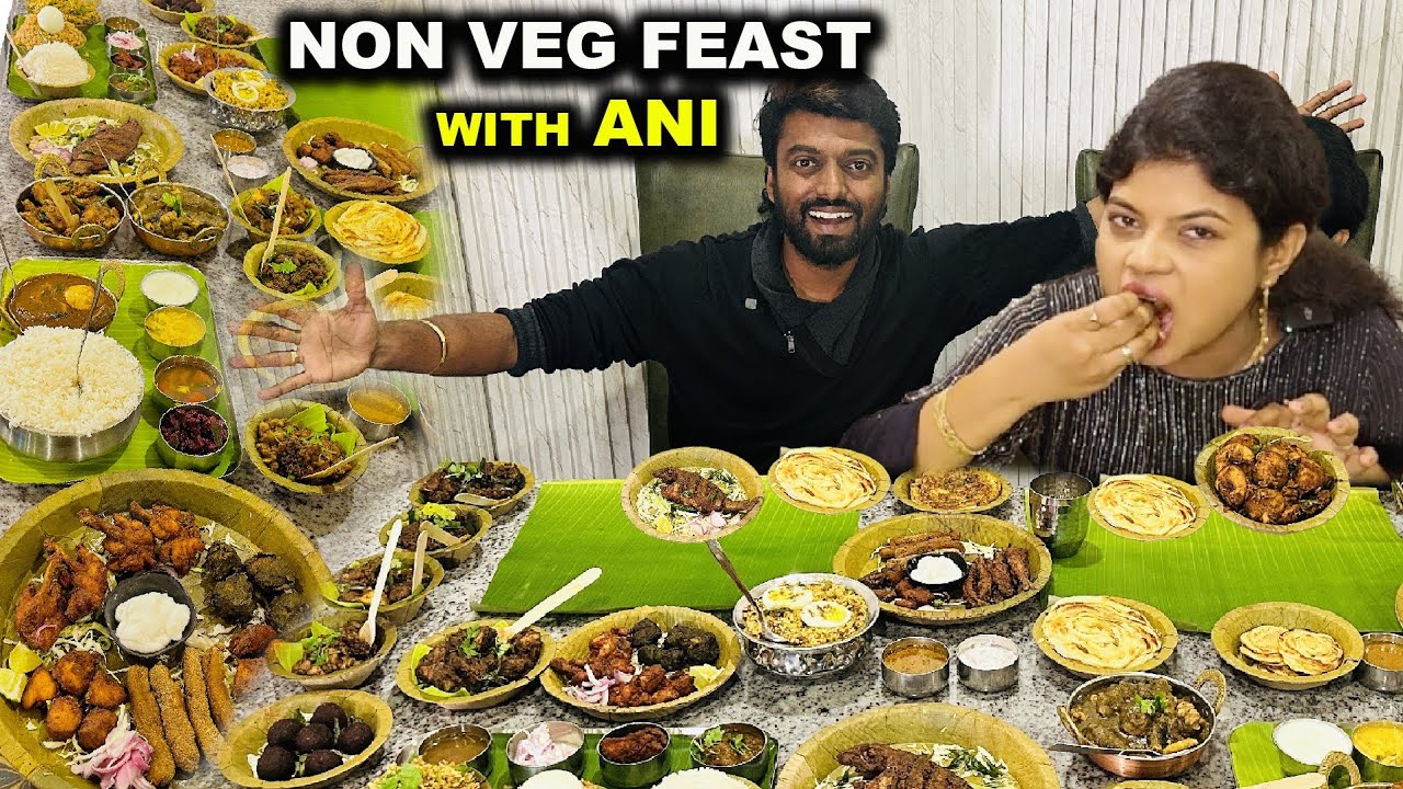 South Indian கறி விருந்து with ANI 😍 Kamatchi Restaurant Chennai