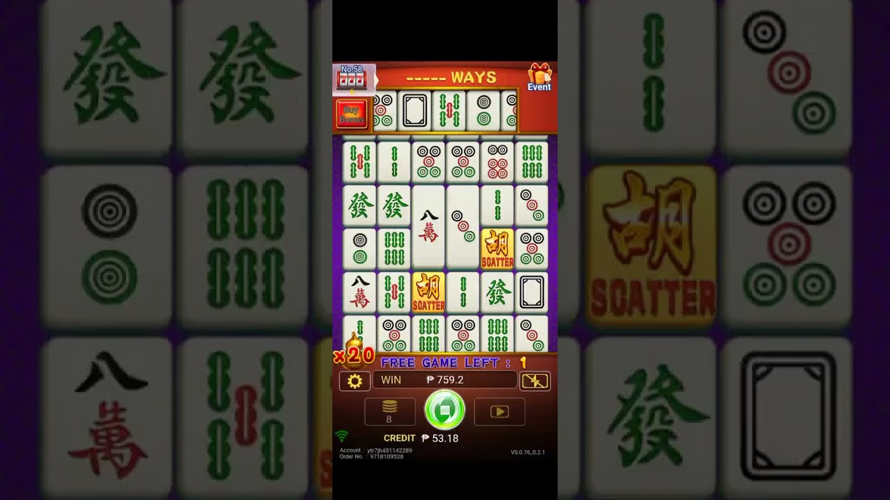 Mahjong God  8peso bet X155 BIG Win!!! pls like and subscribe to my channel thank you!!!