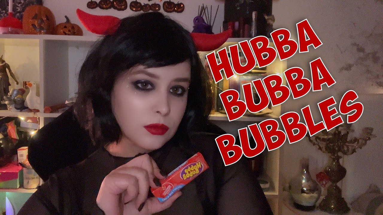 Hubba Bubba Bubblegum chewing sounds ASMR