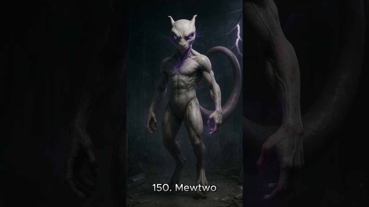 🧬 Realistic Pok&eacute;dex #150 | Mewtwo &ndash; The Ultimate Lifeform (AI Realistic Pok&eacute;mon) #aivideo