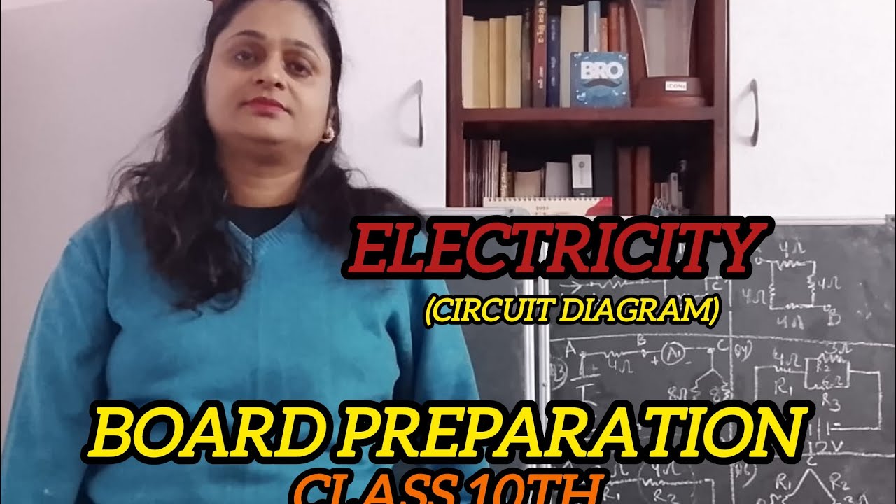 Electricity (circuit diagram) for board preparation, class 10th ll Easy learning by 