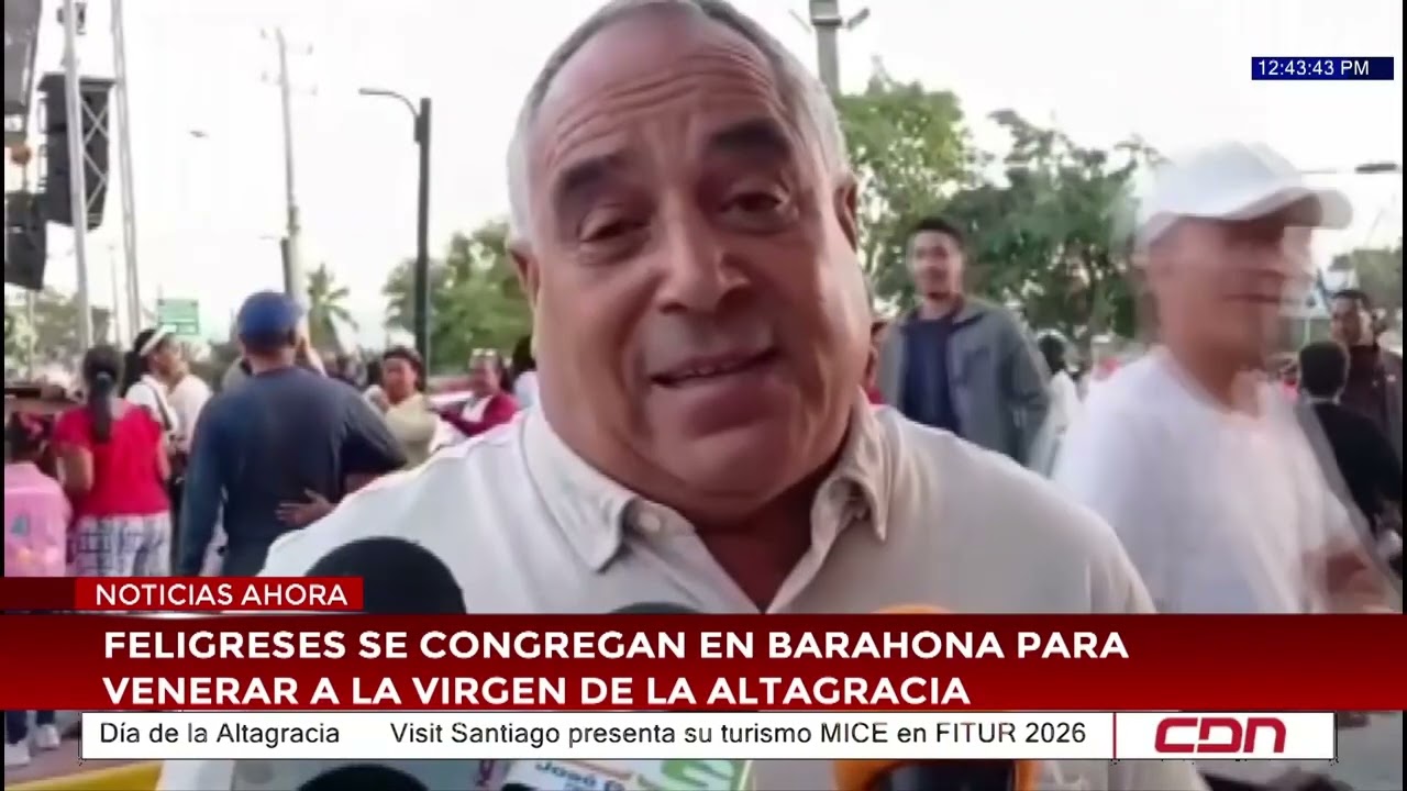 Feligreses se congregan en Barahona para venerar a la Virgen de la Altagracia