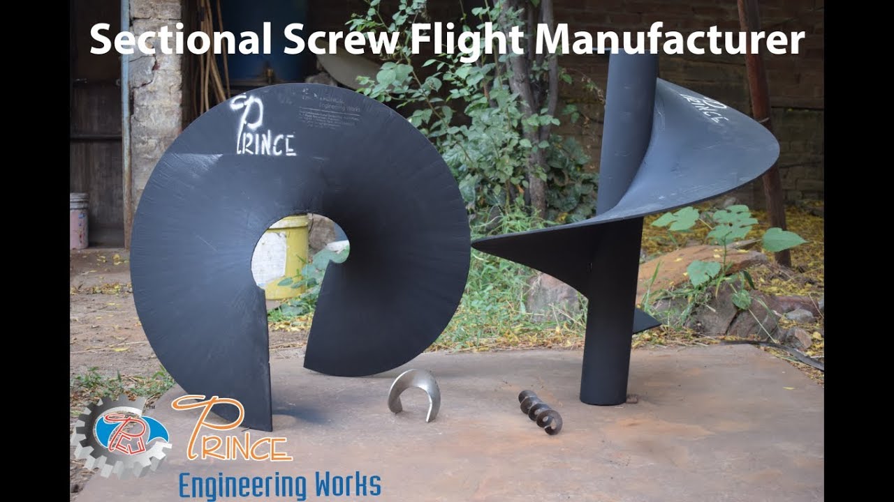 Sectional Screw flight/Sectional spiral/Worm Screw forming experiment