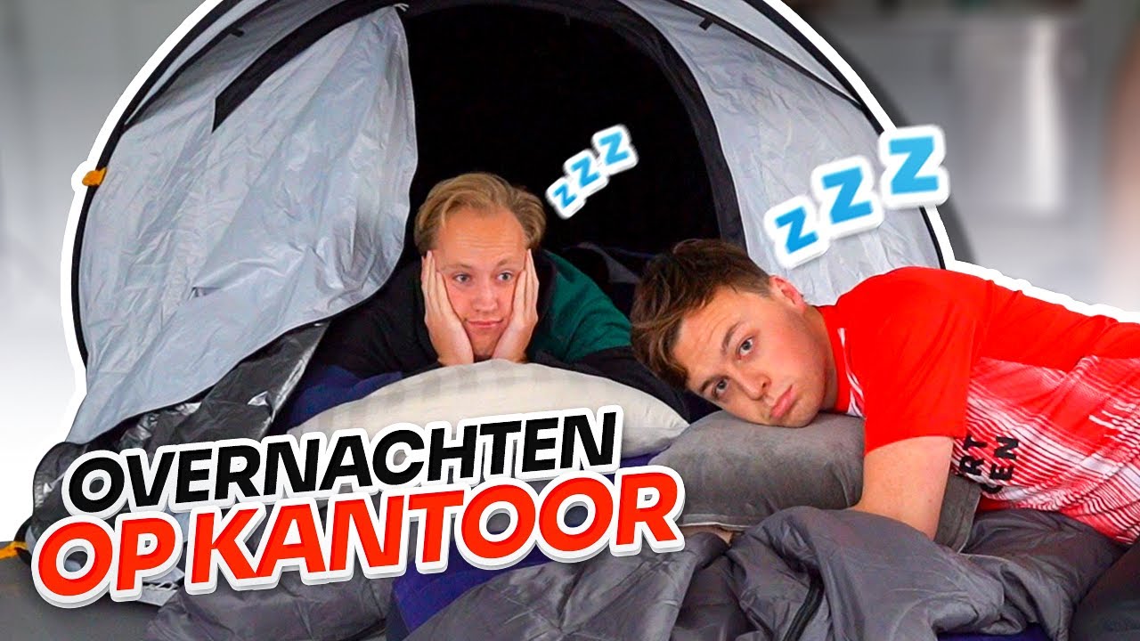 OVERNACHTEN OP HET BANKZITTERS KANTOOR