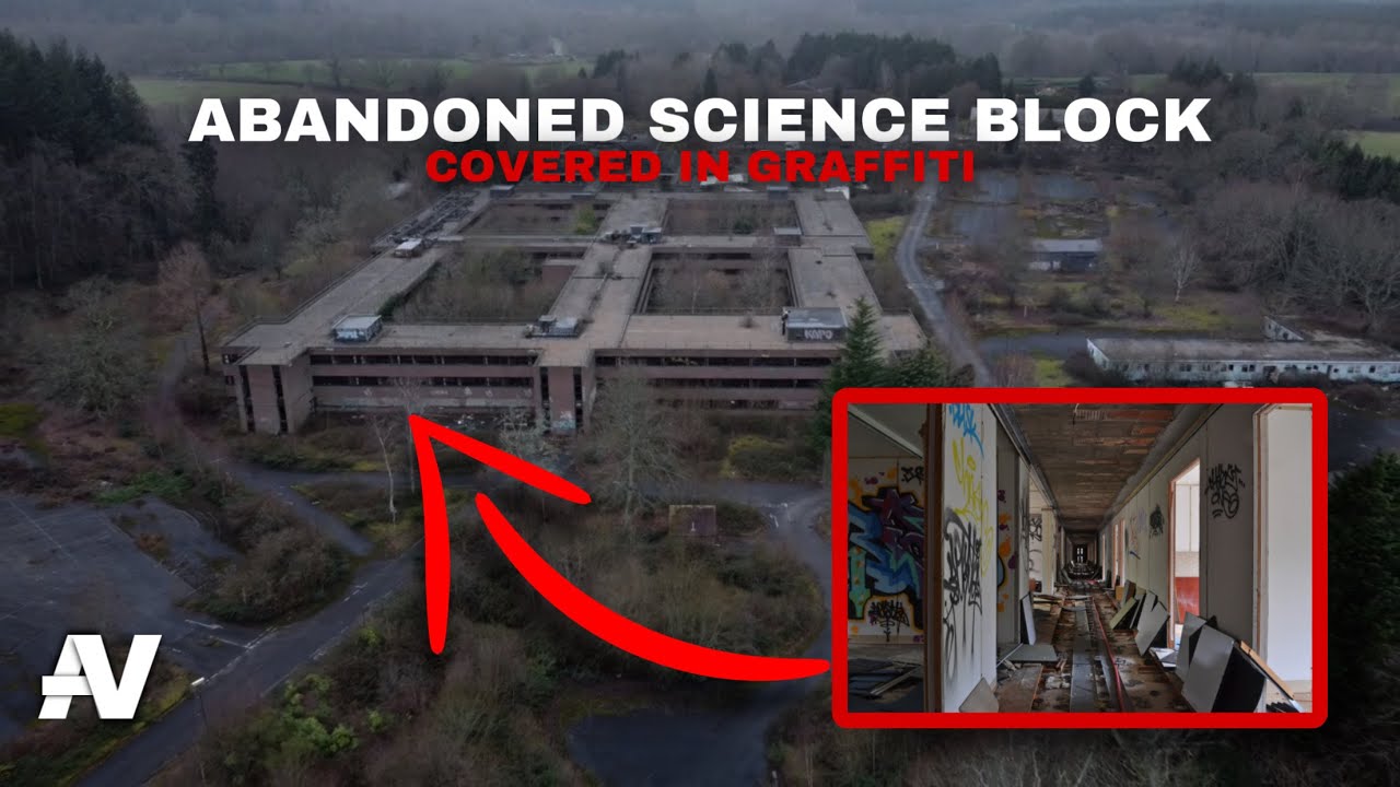 Abandoned Huge Science Block - Covered in Graffiti!