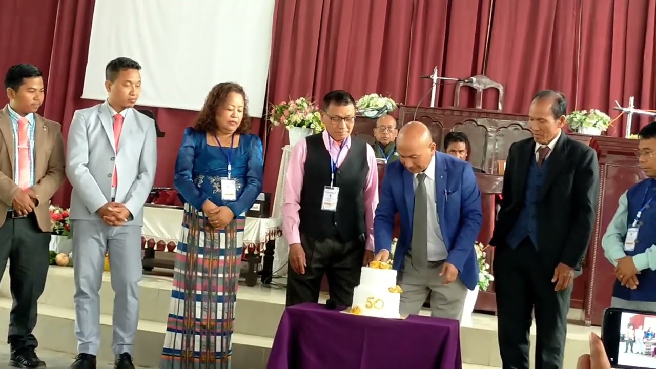 EFCI Darchawi Presbytery// The 50th Golden Jubilee Cake Cutting by Rev John Thilsong PS 2026.