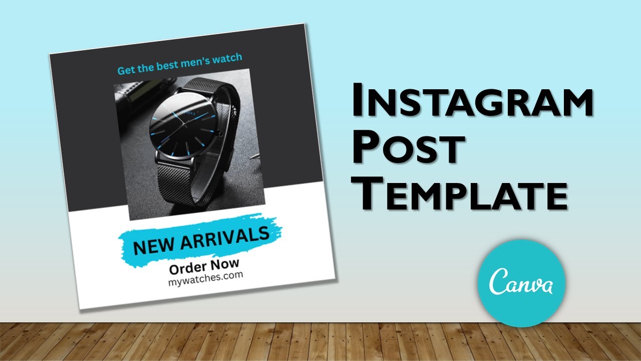 Instagram Promotional Post Design in Canva | Instagram Post Template Design