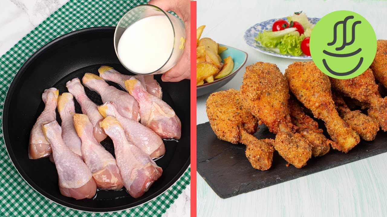 Рецепт жареных куриных голеней на сковороде - хрустящие и вкусные