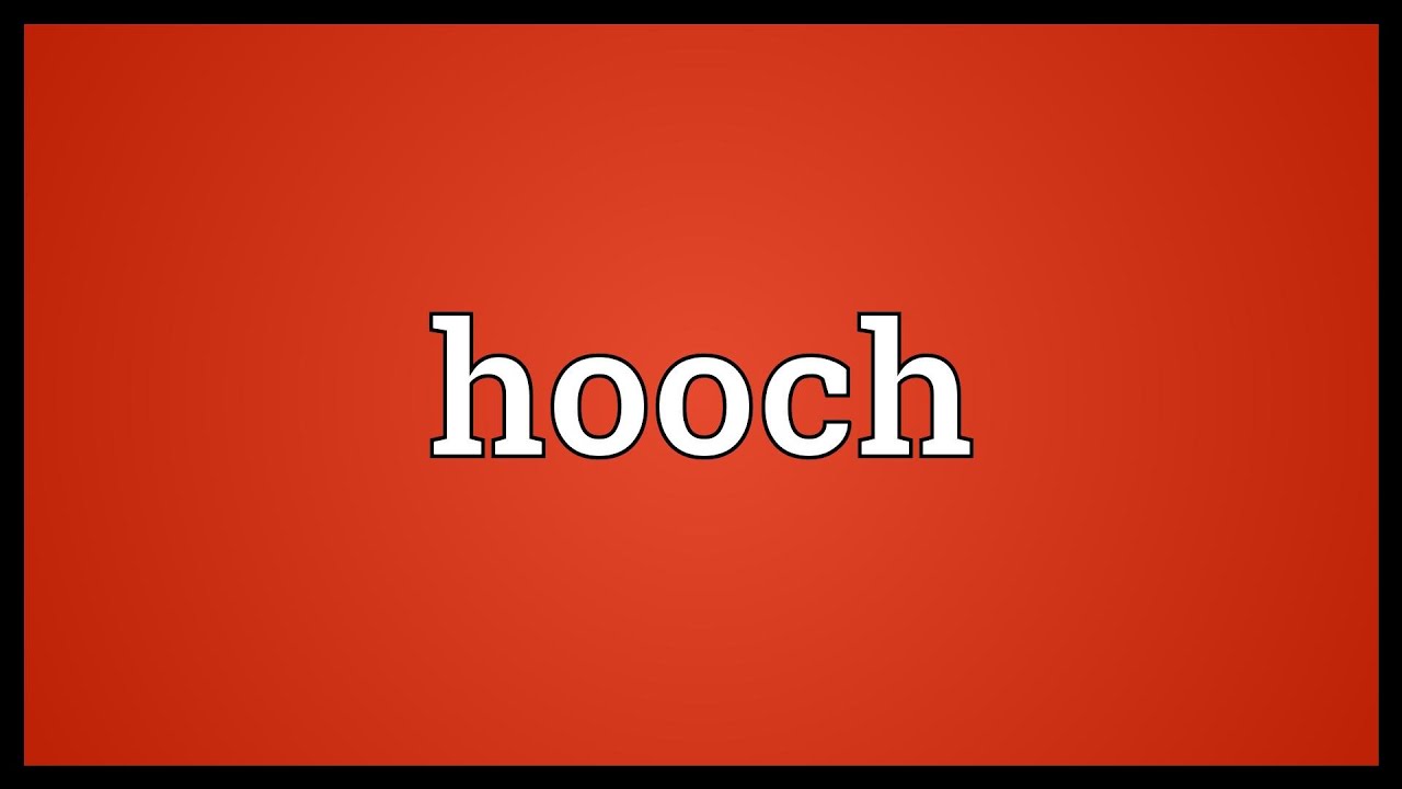 Hooch Meaning