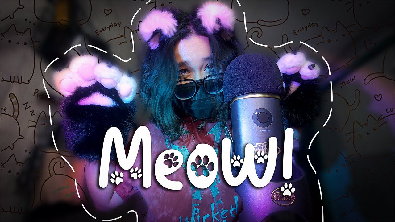 ✨Femboy ASMR | Catboy Purring & Rare Mouth Sounds (Chaotic Energy + Hand Movements with Cat Paws) 😼