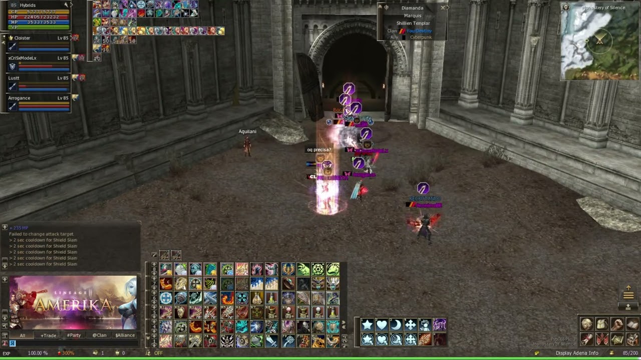 Lineage II Amerika - PVP Zone - 20/10/2023