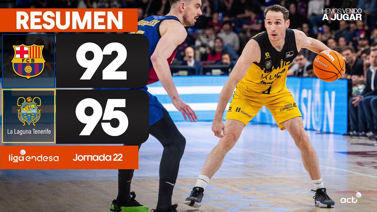 Barça - La Laguna Tenerife (92-95) RESUMEN | Liga Endesa 2024-25