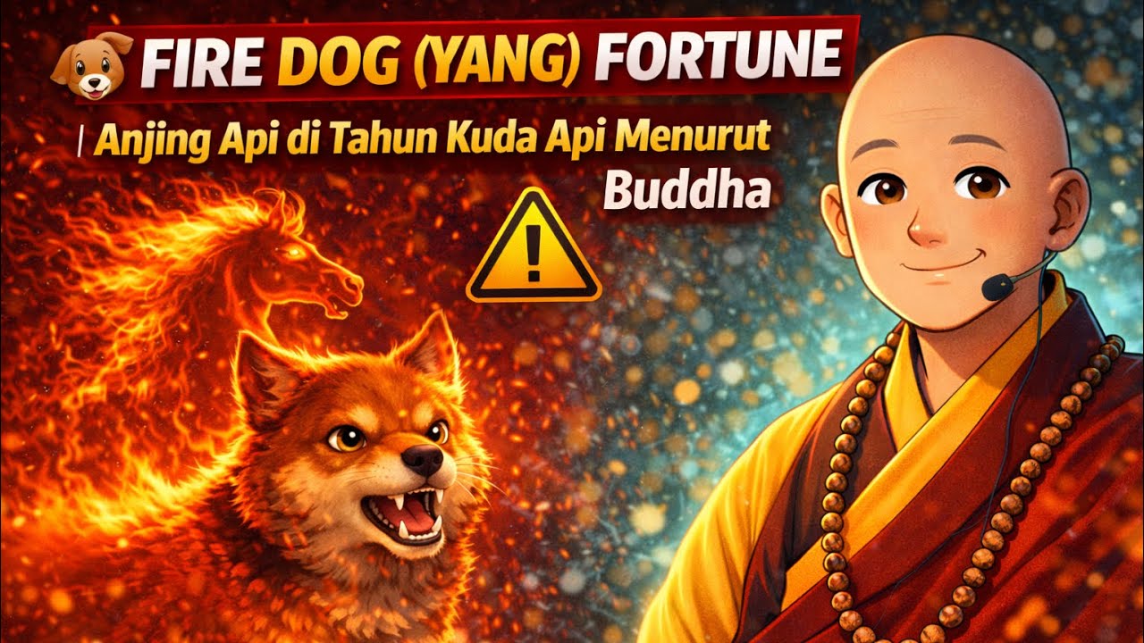 🐕🔥 FIRE DOG FORTUNE | Anjing Api di Tahun Kuda Api Menurut Buddha #ruangkesadaran #imlek