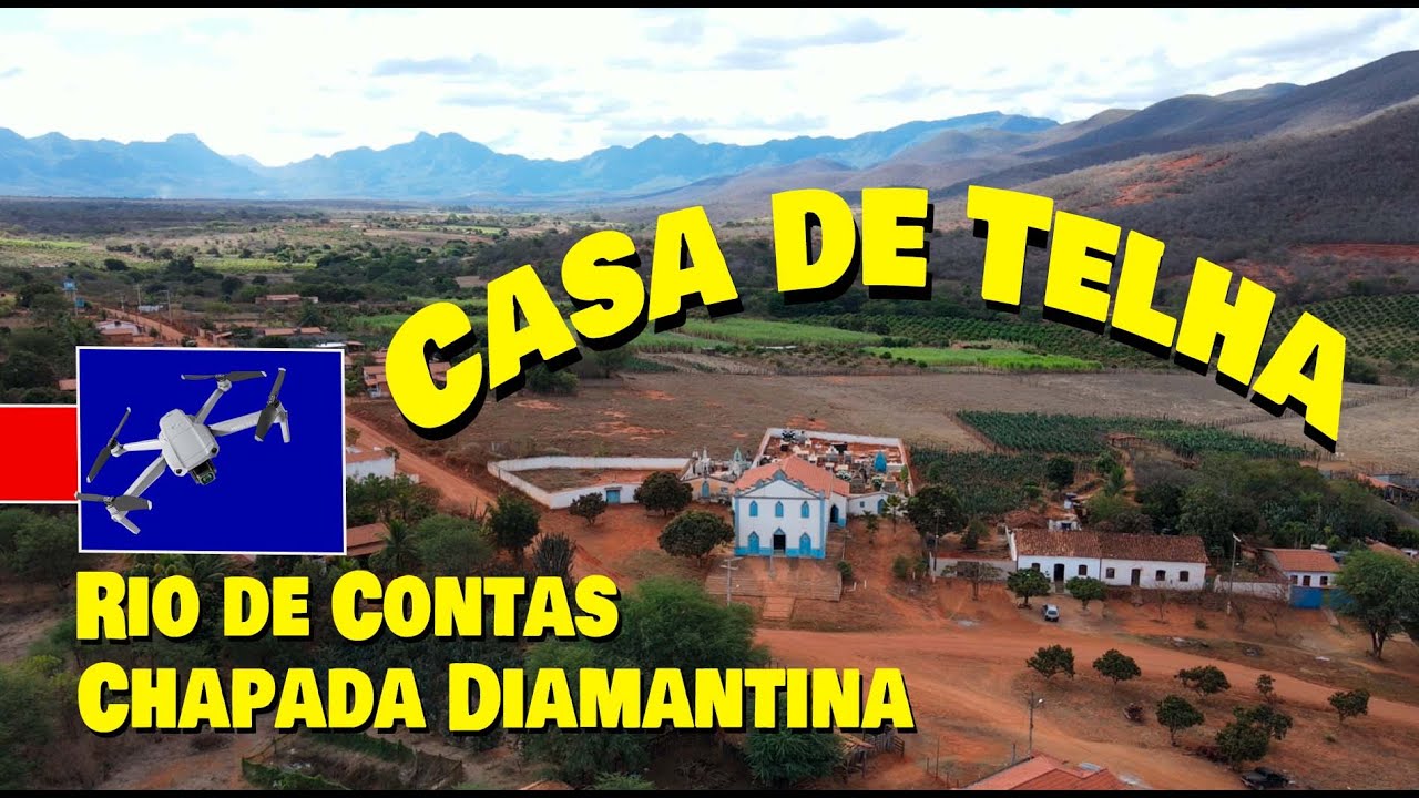 Casa de Telha - Rio de Contas - Chapada Diamantina - Voo de drone
