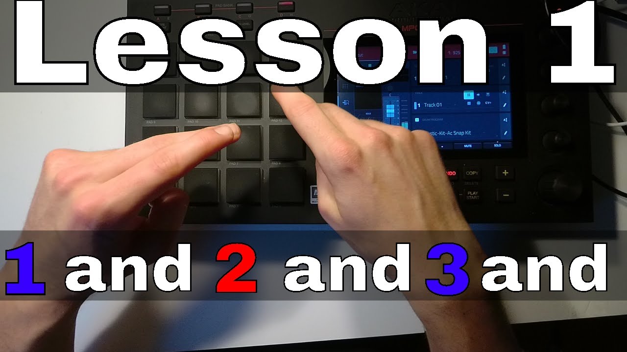 Akai Mpc Live Finger Drumming Tutorial - Lesson 1