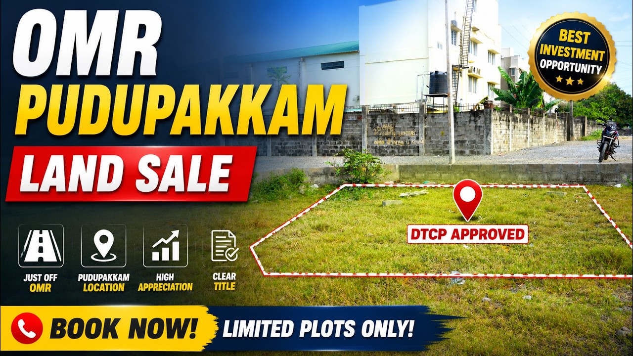 OMR-Pudupakkam #schoolnear #plotsforsale #omrplotsale | Villa Plots🏠#plotsforsale #chennai