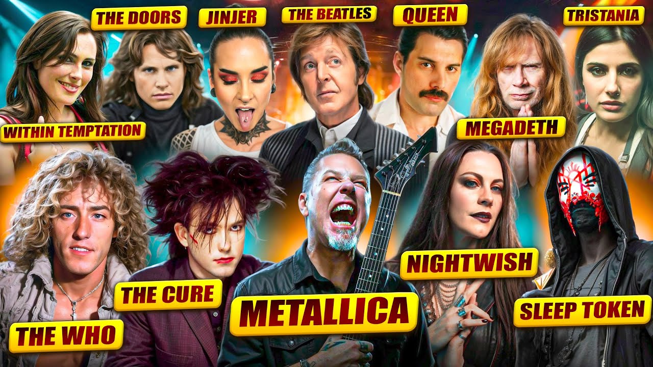 Реакция на Nightwish, The Cure, Within Temptation, Metallica, Megadeth, The Doors, The Who, Queen