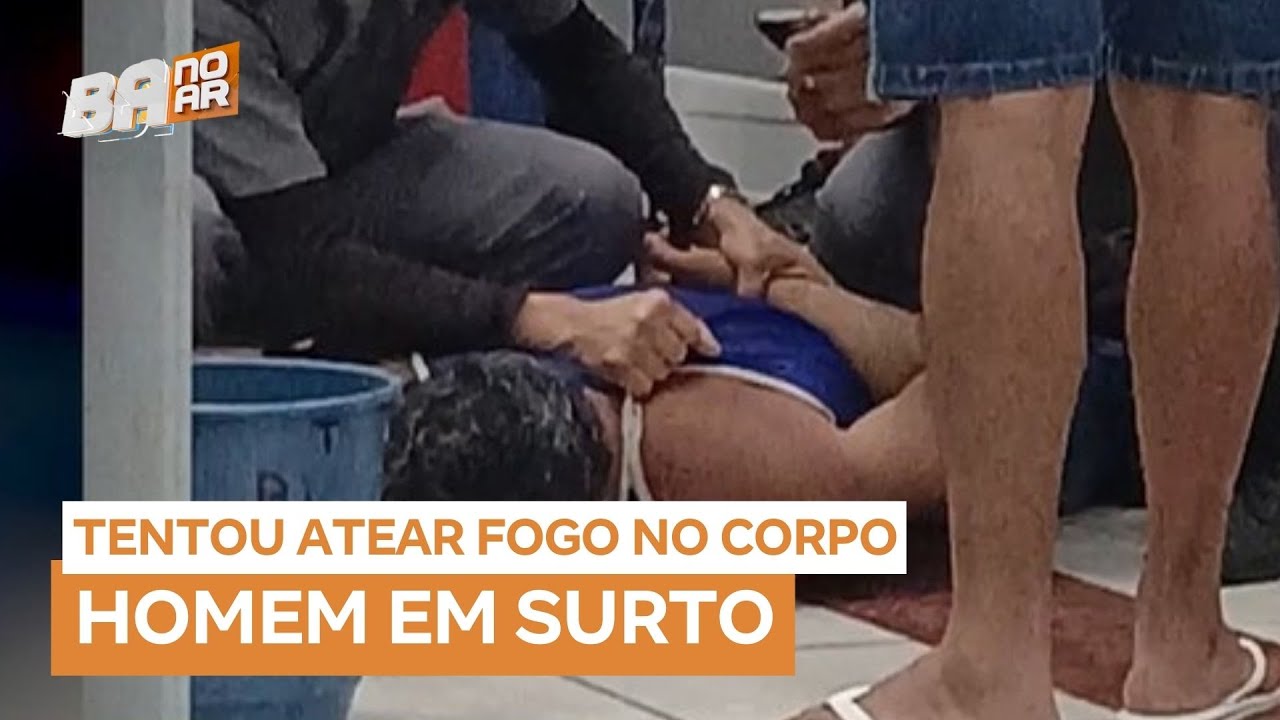 Homem em surto tenta atear fogo no corpo em posto do INSS na Bahia
