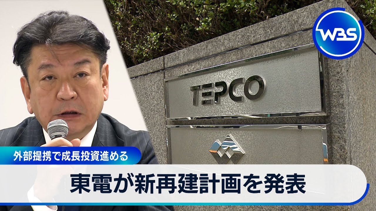 東電が新再建計画を発表 外部提携で成長投資進める【WBS】