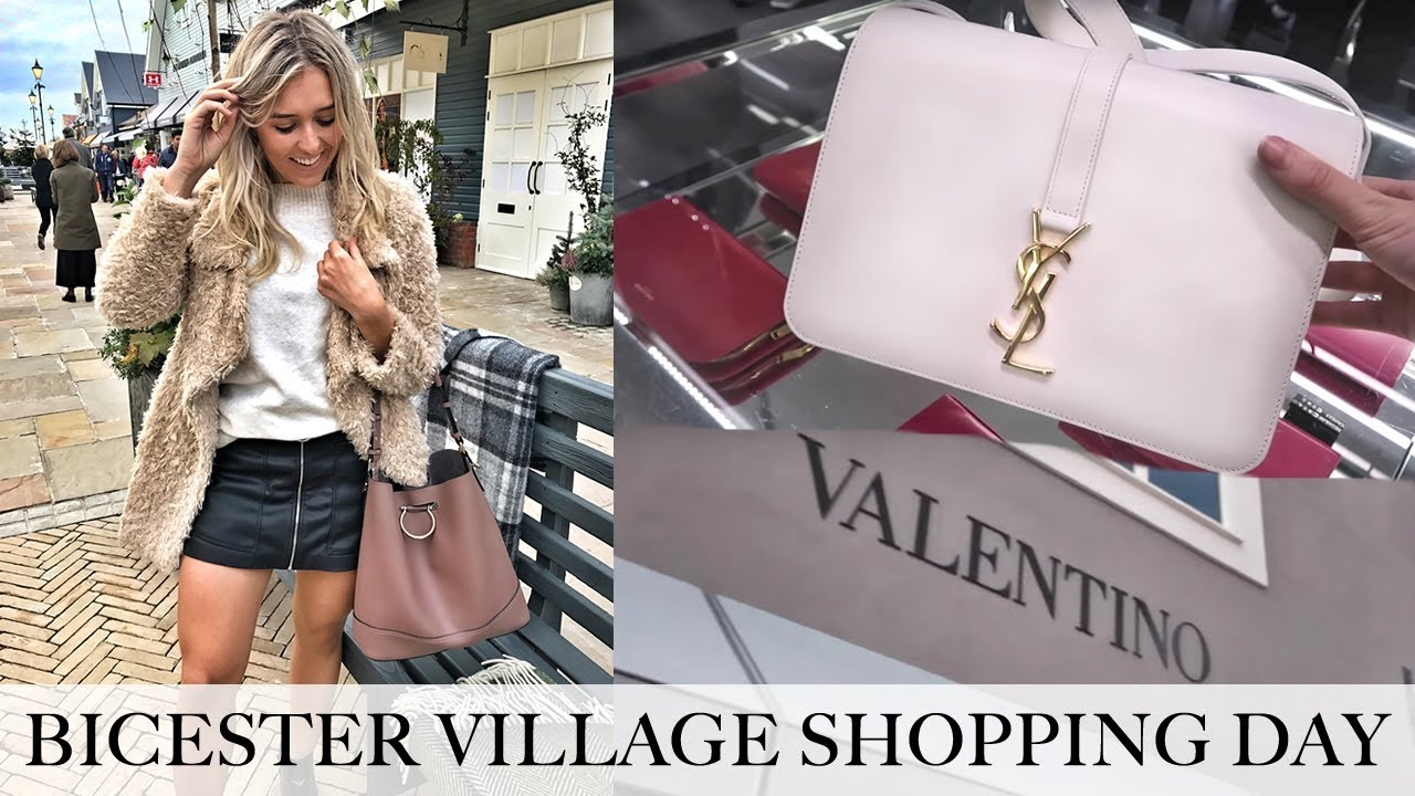 COME LUXURY SHOPPING! NEW BICESTER VILLAGE DESIGNER OUTLET HAUL! Burberry, YSL, Valentino, Gucci