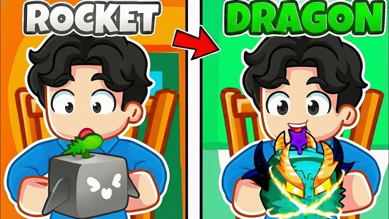 Trading From Rocket to dragon Fruit in bloxfruit Roblox 😱