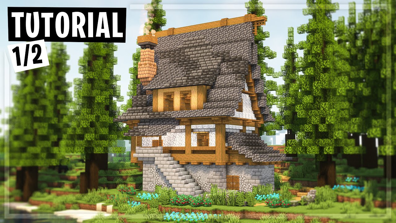 How to Build a Medieval House in Minecraft - Tutorial [Part 1/2]