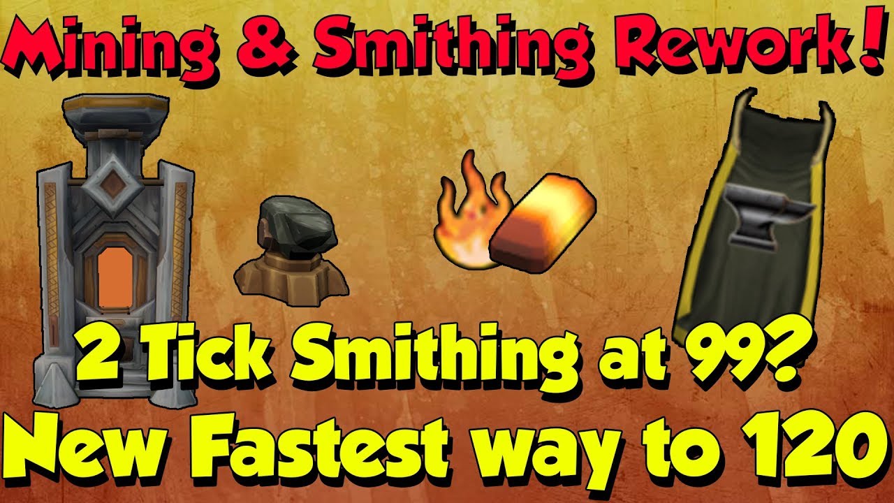 New! 2 Tick Smithing! 1m+ Xp/Hr!? [Runescape 3] Best way to 120 Smithing?