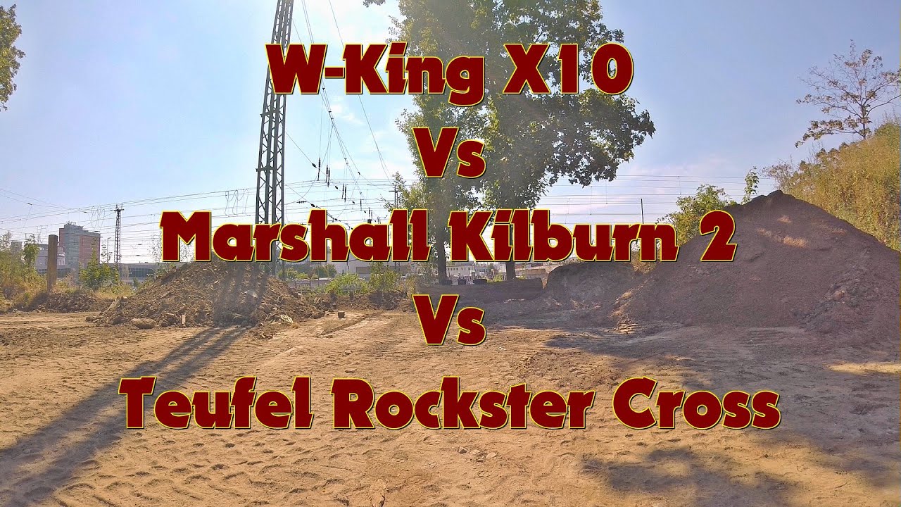 Bluetooth Speaker comparison - W-King X10 Vs Marshall Kilburn 2 Vs Teufel Rockster Cross - Zoom H2n