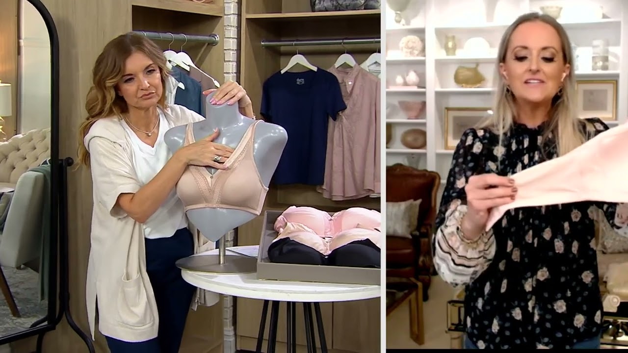 Breezies Jacquard Contour Wirefree Bra on QVC