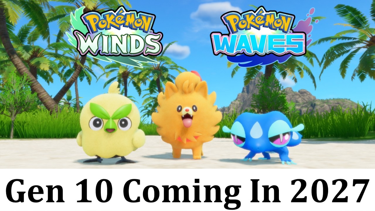Pok&eacute;mon Winds And Waves Officially Revealed For 2027!