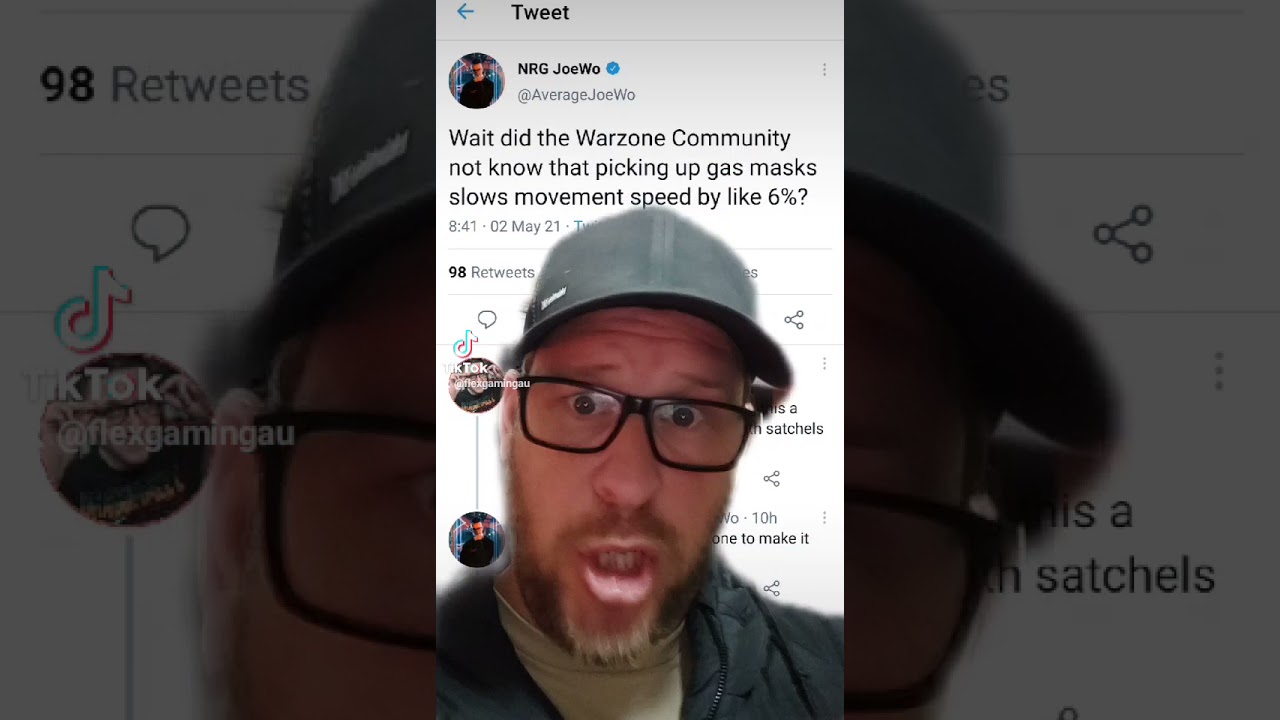 Warzone - JOEWOE CONFIRMS Slow movement my with satchel and gas mask!!