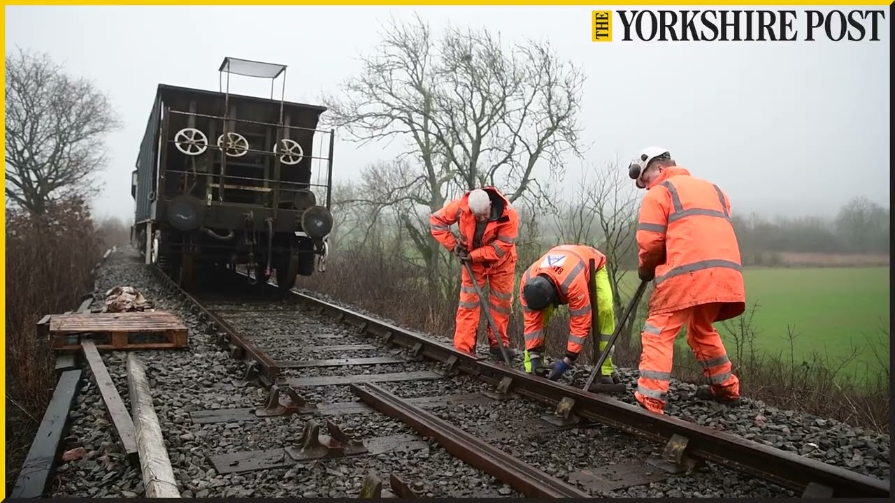 Wensleydale Railway track laying