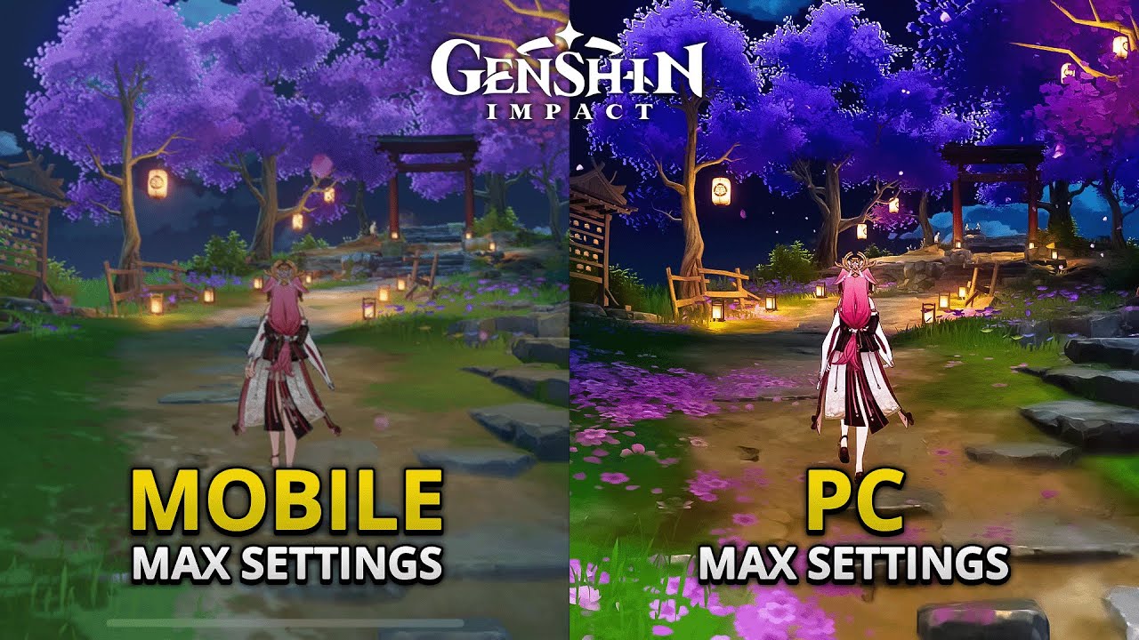 Genshin's still good in 2025 ? | Mobile Max Settings VS PC Max Settings GRAPHICS COMPARISONS 4K