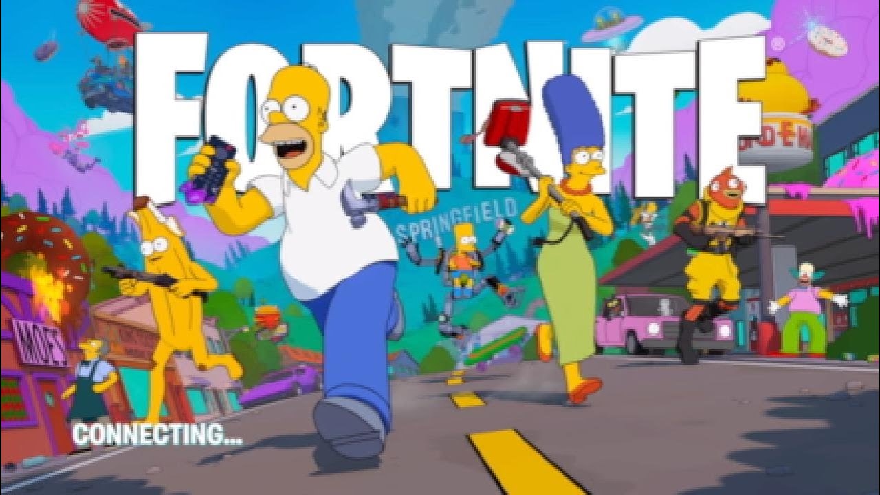First Match of Fortnite Simpson Update